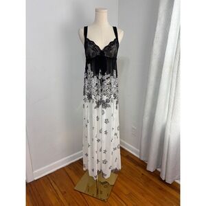 Satin Babydoll Nightgown Ethereal Fairy Whimsi Lace In Bloom by Jonquil Women S